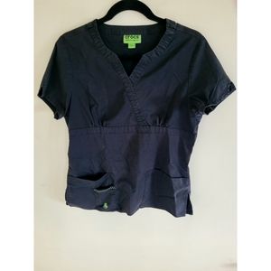 Crocs Medical Apparel Black Size Small Scrub Top